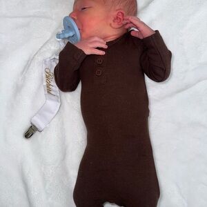Brown Baby Onesie